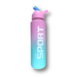 Pink Sports Motivational Water Bottle