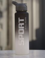 Black Sports Motivational Water Bottle - Image 2