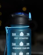 Blue Regular Motivational Water Bottle - Image 2