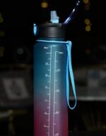 Blue Regular Motivational Water Bottle - Image 4