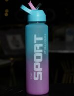 Blue Sports Motivational Water Bottle - Image 2