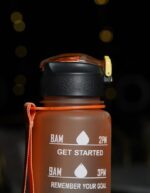 Orange Regular Motivational Water Bottle - Image 2