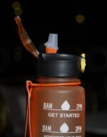 Orange Regular Motivational Water Bottle - Image 3