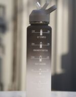 Black Sports Motivational Water Bottle - Image 5