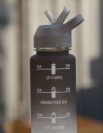 Black Sports Motivational Water Bottle - Image 7