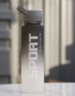 Black Sports Motivational Water Bottle - Image 8