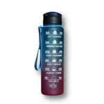 Blue Regular Motivational Water Bottle
