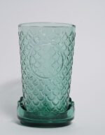 Glass King Cup Green Crown