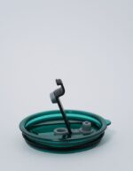 Green Glass Big Sipper With Glass Straw - Image 7