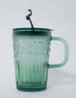 Green Glass Big Sipper With Glass Straw - Image 8