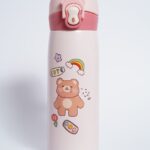Pink Kids Sleak Long Temp Bottle