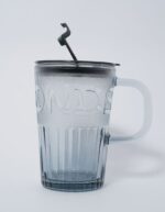 Purple Glass Big Sipper With Glass Straw - Image 8