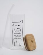 Square Lid & Glass Straw (Large) - Image 3