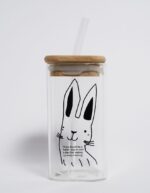 Square Lid & Glass Straw (Small) - Image 2