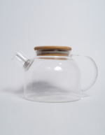 Glass Kettle Wooden Lid