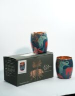 Set of 2 Cooler texture Copper Glasses - Image 3