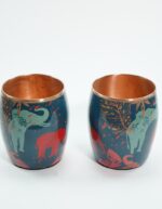 Set of 2 Cooler texture Copper Glasses - Image 5