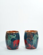 Set of 2 Cooler texture Copper Glasses