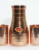 Set of 1 Copper Carafe & 2 Glasses of Water - Image 12