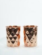 Set Of 1 Copper Diamond Bottle & 2 Glasses - Image 7