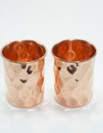 Set Of 1 Copper Diamond Bottle & 2 Glasses - Image 8