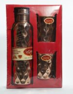 Set Of 1 Copper Diamond Bottle & 2 Glasses - Image 13
