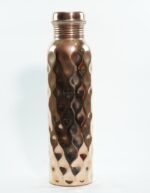 Set Of 1 Copper Diamond Bottle & 2 Glasses - Image 15