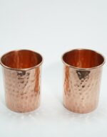 Set Of 1 Copper Hammered Bottle & 2 Glasses - Image 4