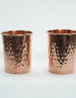 Set Of 1 Copper Hammered Bottle & 2 Glasses - Image 5