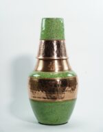 Kelly Green Glitter Vintage Carafe Copper