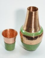 Kelly Green Glitter Vintage Carafe Copper - Image 6