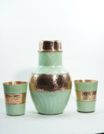 Monarch Carafe Pearl  Mint Green & 2 Glasses of Water
