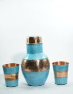 Monarch Carafe Pearl Sky Blue & 2 Glasses of Water