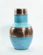Monarch Carafe Pearl Sky Blue & 2 Glasses of Water - Image 4