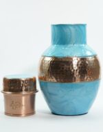 Monarch Carafe Pearl Sky Blue & 2 Glasses of Water - Image 7