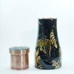 Copper Bedside Carafe Texture Lacquer 8