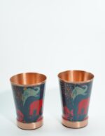 Set of 2 Rock Texture  Copper Glasses - Image 6