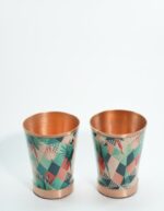 Set of 2 Rock Texture  Copper Glasses - Image 7