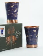 Set of 2 Rock Texture Copper Glasses - Image 2