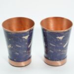 Set of 2 Rock Texture Copper Glasses