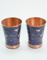 Set of 2 Rock Texture Copper Glasses
