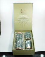 Set of 1 Unique Dust Olive Green & 2 Glasses of Water - Image 2