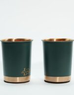 Set of 1 Unique Dust Olive Green & 2 Glasses of Water - Image 8