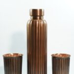 Set of 1 Unique Liner Rustic & 2 Glasses of Water