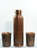 Set of 1 Unique Liner Rustic & 2 Glasses of Water
