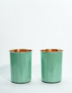 Set of 1 Unique Pearl Mint Green & 2 Glasses of Water - Image 2