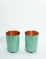 Set of 1 Unique Pearl Mint Green & 2 Glasses of Water - Image 3