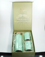 Set of 1 Unique Pearl Mint Green & 2 Glasses of Water - Image 5