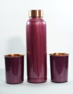 Set of 1 Unique Pearl Wine & 2 Glasses of Water