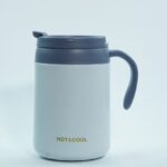 White Sippster Hot & Cold Vacuum Mug